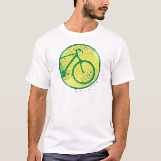 T-shirt vélo circulaire vert (Devant)