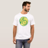 T-shirt vélo circulaire vert (Devant entier)