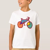 T-shirt Vélo couleur pour enfants (Devant)