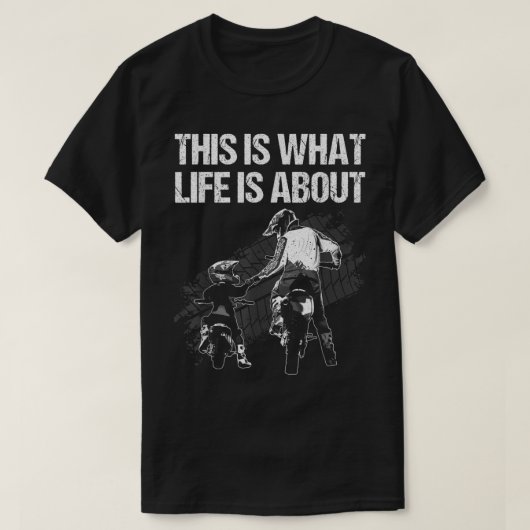 T-shirt Vélo Cute Dirt Art Pour Hommes Père Dirtbike Motor (Design devant)