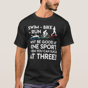 T-shirt Vélo de bain de triathlon couru pourquoi bon un