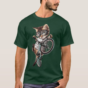 T-shirt Vélo de chat Vélo de vélo Amateur de vélo chaton c
