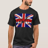 T-shirt Vélo de course Union Jack (Devant)
