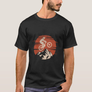 T-shirt Vélo de montagne vélo cadeau Retro