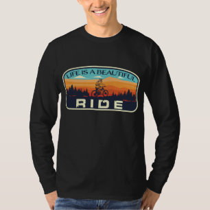 T-shirt Vélo de montagne vélo vélo vélo Retro MTB Trail En