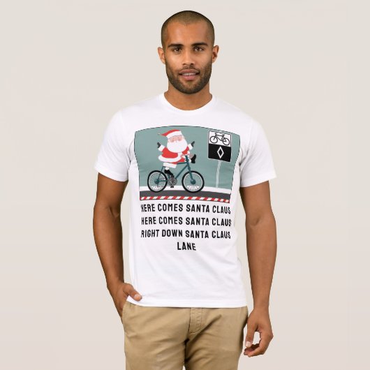 T-shirt Vélo de Noël (Devant entier)