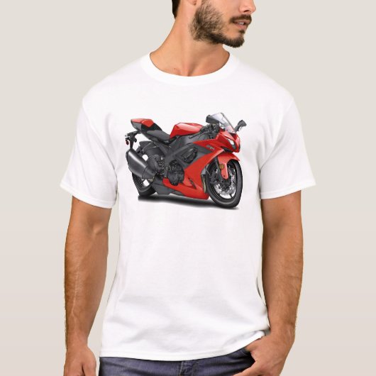 T-shirt Vélo de rouge de Ninja (Devant)