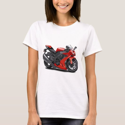 T-shirt Vélo de rouge de Ninja (Devant)