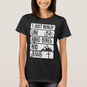 T-shirt Vélo de route et vélo Jésus Cycler Vélo Cy