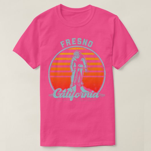 T-shirt Vélo de route Fresno Californie (Design devant)