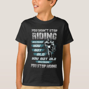 T-shirt Vélo de saleté d'équitation d'arrêt de Didn t