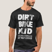 T-shirt Vélo Dirt Kid Motocross Riding Boys Racing (Devant)