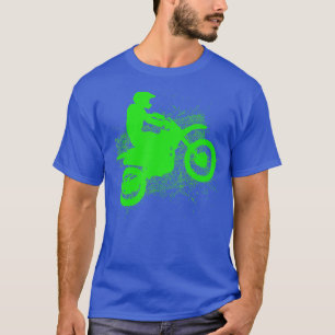 T-shirt Vélo Dirt Rider racks de pneus Neon Green Youth