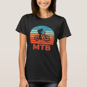 T-shirt Vélo Downhill Mtb Vintage Retro Mountainbike
