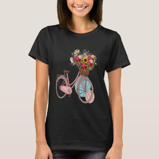 T-shirt Vélo drôle cyclisme floral vélo fleur vélo G