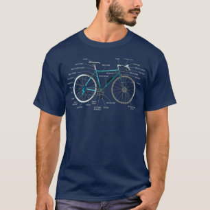 T-shirt Vélo électrique Anatomie Vélo vélo vélo de ro