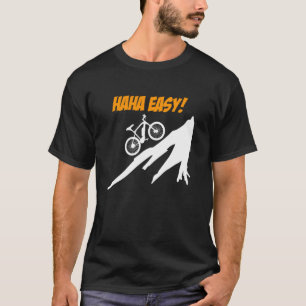 T-shirt Vélo Électrique HAHA FACILE E-Vélo Drôle Cycliste