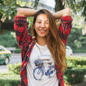 T-shirt Vélo en Delft Blue personnalisable