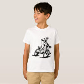 T-shirt Vélo et cavalier simples de Motorcross (Devant entier)