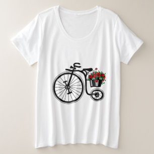 T-shirt Vélo Fleurs