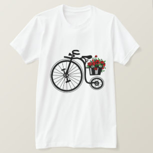 T-shirt Vélo Fleurs - Romantique