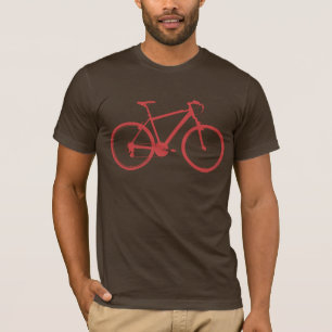 T-shirt vélo graphique rougeâtre / vélo