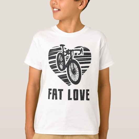T-shirt Vélo gras Aimer Vélo Vélo VTT VTT VTT VTT (Devant)