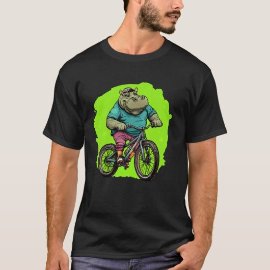 T-shirt Vélo Hippo (Devant)