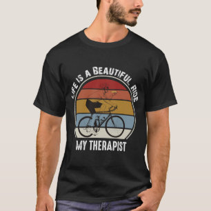 T-shirt Vélo Homme Manger Pizza La vie est une belle balad