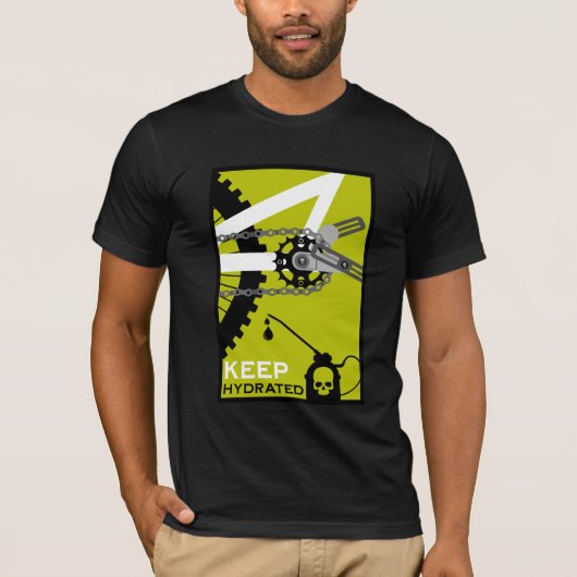 T-shirt Vélo Hydraté en Permanence (Devant)