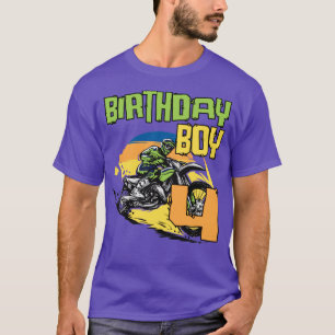 T-shirt Vélo Jour anniversaire Motocross MX 4 ans