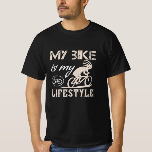 T-shirt Vélo - Mon vélo est mon mode de vie (Devant)
