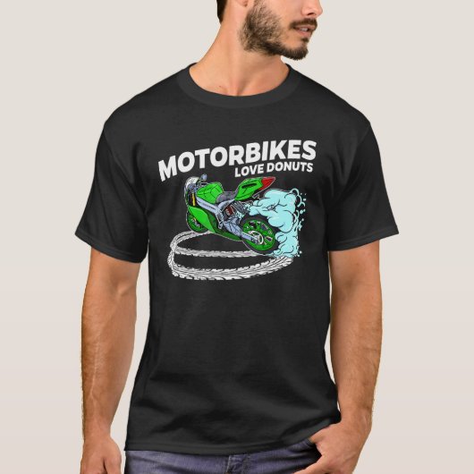 T-shirt Vélo Moto décontracté Donut Motorcycle Racing Spo (Devant)