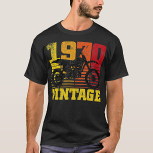 T-shirt Vélo Motocross Dirt 1970 vintage 50e anniversaire