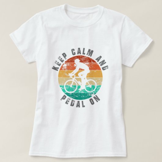 T-shirt Vélo Rétro Femme Drôle Vélo Rid (Design devant)