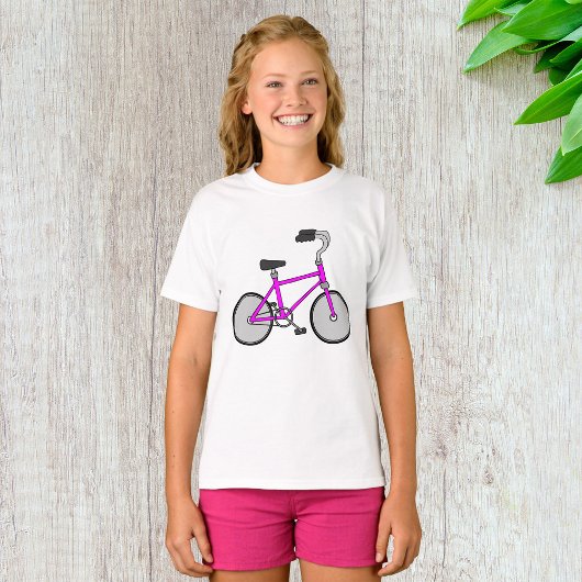 T-shirt Vélo rose