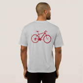 T-shirt vélo rouge / vélo (Dos entier)