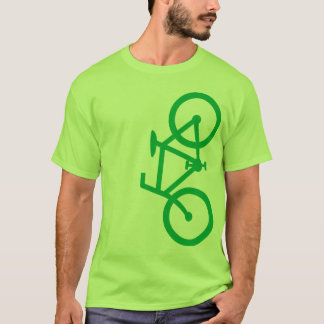 T-shirt Vélo, silhouette verticale, conception verte