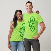 T-shirt Vélo, silhouette verticale, conception verte (Unisexe)