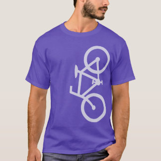 T-shirt Vélo, silhouette verticale, lt Purple Design