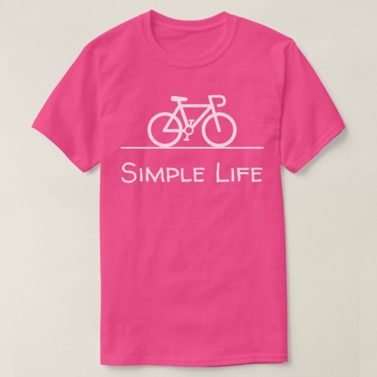 T-shirt Vélo simple à vie (Design devant)