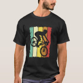 T-shirt Vélo Sur Arrière - plan Coloré (Devant)