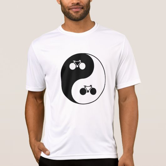 T-shirt vélo, symbole yin-yang (Devant)
