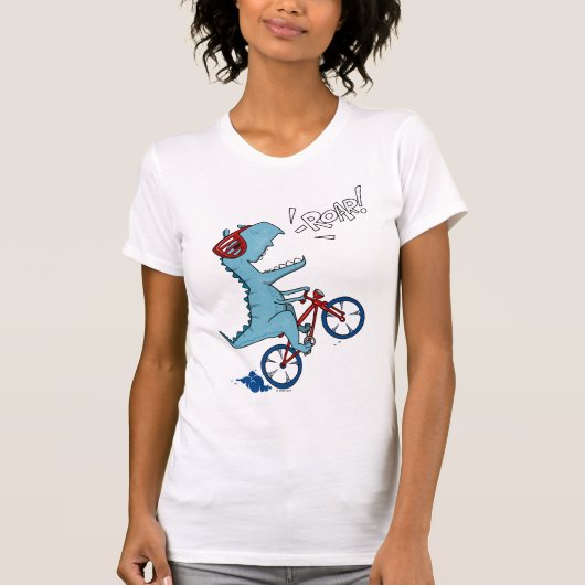 T-shirt Vélo T-Rex Roar (Devant)