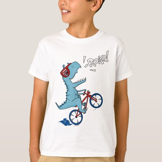 T-shirt Vélo T-Rex Roar (Devant)