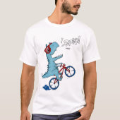 T-shirt Vélo T-Rex Roar (Devant)
