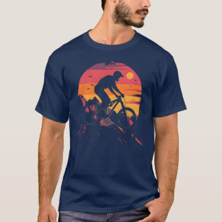 T-shirt Vélo tout terrain look rétro des années 90