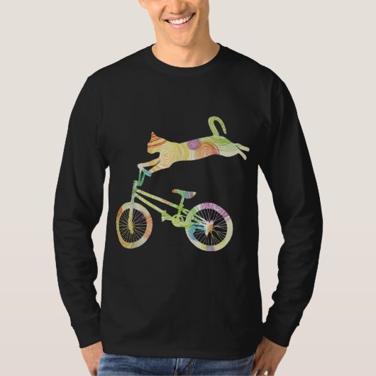 T-shirt Vélo vélo de chat - Votre collection de cadeaux (Devant)
