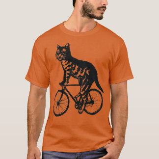 T-shirt Vélo vélo d'équitation de chats vélo vélo vélo