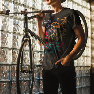 T-shirt Vélo / Vélos à vélo coloré
